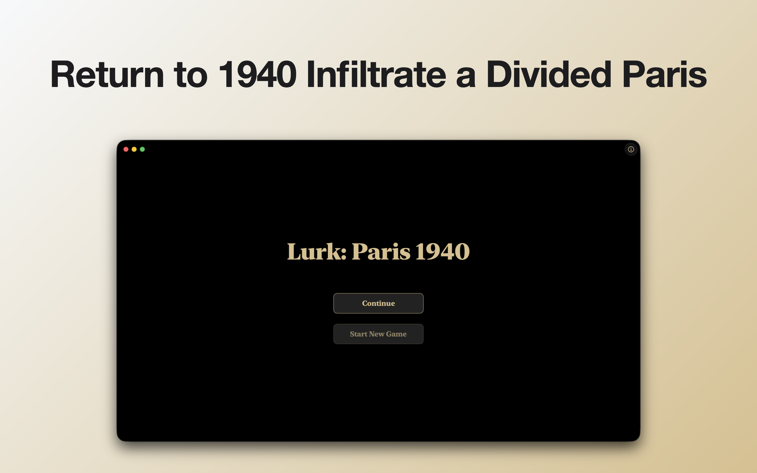 Lurk: Paris 1940 screenshot 1